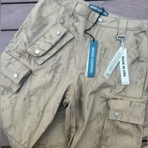 Reese Cooper Cotton Herringbone Cargo Pants women’s 28